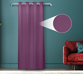 Штора Велюр матовый с креплением Люверсы v26