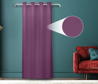 Штора Велюр матовый с креплением Люверсы v26. Фото 1
