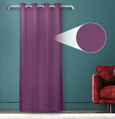 Штора Велюр матовый с креплением Люверсы v26