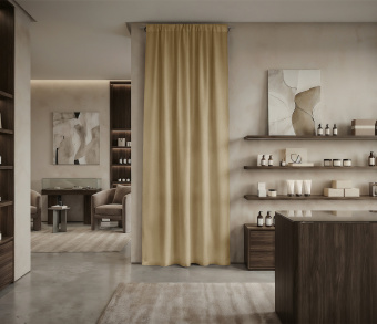 Штора Микровелюр v10 с креплением Кулиса. Фото 1