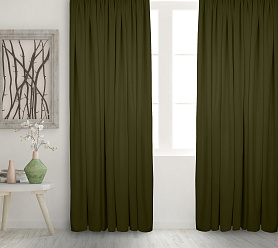 Штора Велюр матовый с креплением Кулиса v15