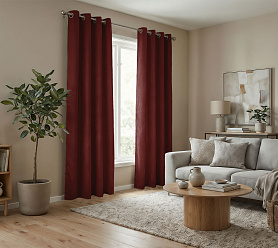 Штора Микровелюр v35 с креплением Люверсы