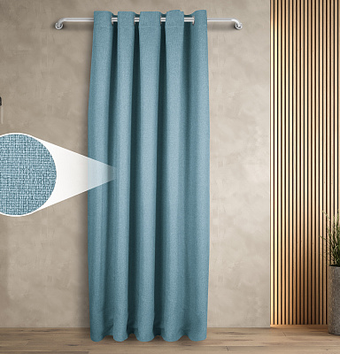 Штора Димаут Рогожка с креплением Люверсы v16 блэкаут