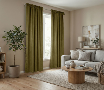 Штора Микровелюр v24 с креплением Кулиса с гребешком. Фото 2