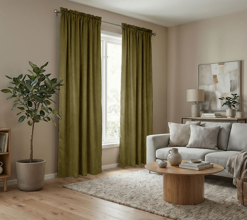 Штора Микровелюр v24 с креплением Кулиса с гребешком. Фото 2