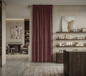 Штора Микровелюр v34 с креплением Кулиса с гребешком