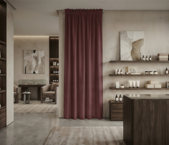 Штора Микровелюр v34 с креплением Кулиса с гребешком. Фото 1