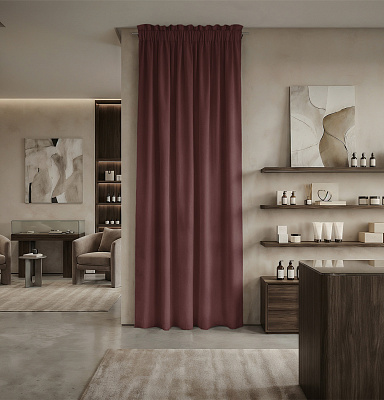 Штора Микровелюр v34 с креплением Кулиса с гребешком