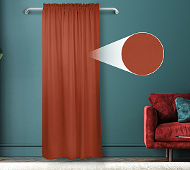 Штора Велюр матовый с креплением Кулиса с гребешком v23