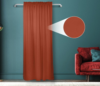 Штора Велюр матовый с креплением Кулиса с гребешком v23. Фото 1