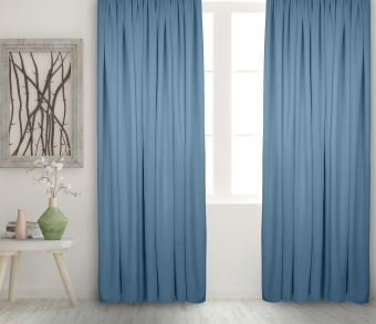 Штора Велюр матовый с креплением Шторная тесьма v19. Фото 2