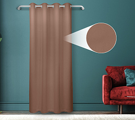 Штора Велюр матовый с креплением Люверсы v06