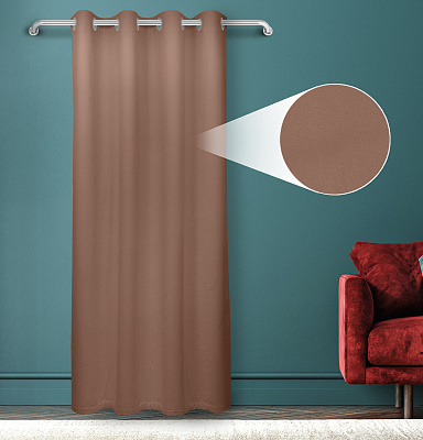 Штора Велюр матовый с креплением Люверсы v06