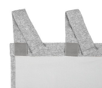 Штора Димаут Рогожка с креплением Петли с липучкой v11. Фото 5