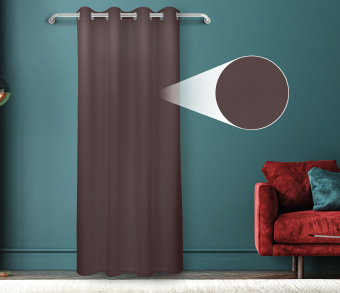 Штора Велюр матовый с креплением Люверсы v29. Фото 1