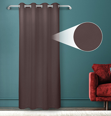 Штора Велюр матовый с креплением Люверсы v29