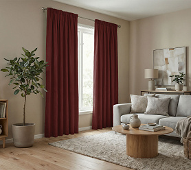 Штора Микровелюр v35 с креплением Шторная тесьма