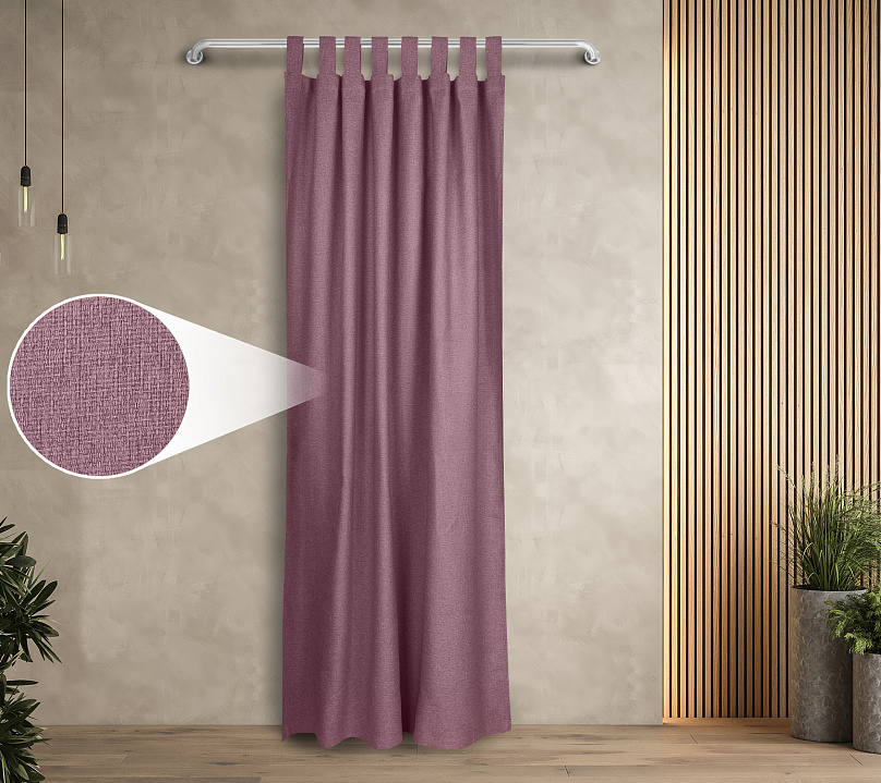 Штора Димаут Рогожка с креплением Петли v23. Фото 1