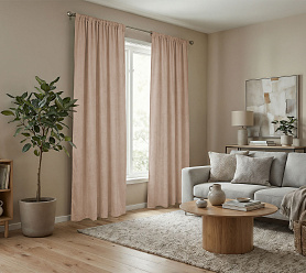 Штора Микровелюр v07 с креплением Кулиса