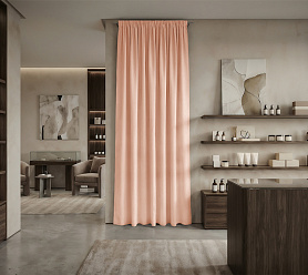 Штора Микровелюр v14 с креплением Шторная тесьма