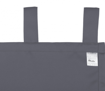 Шторы Премиум серые на петлях без липучек. Фото 7