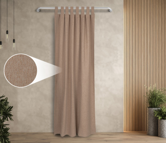 Штора Димаут Рогожка с креплением Петли v07. Фото 1
