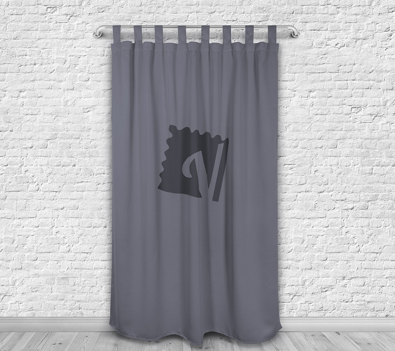 Шторы Премиум с логотипом на петлях на липучках. Фото 9