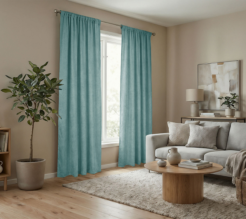 Штора Микровелюр v19 с креплением Кулиса. Фото 2