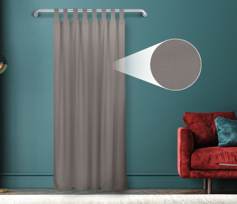 Штора Велюр матовый с креплением Петли с липучкой v11. Фото 1
