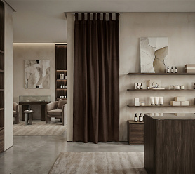 Штора Микровелюр v29 с креплением Петли с липучкой