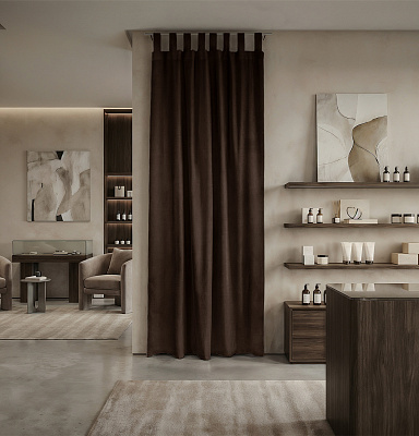 Штора Микровелюр v29 с креплением Петли с липучкой