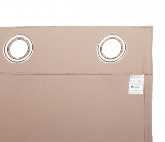 Шторы Премиум персиковые на люверсах. Фото 6