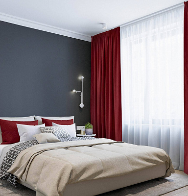 Канвас однотонные v44 с креплением Тесьма