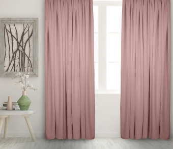 Штора Велюр матовый с креплением Шторная тесьма v24. Фото 2