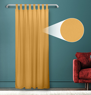 Штора Велюр матовый с креплением Петли с липучкой v22