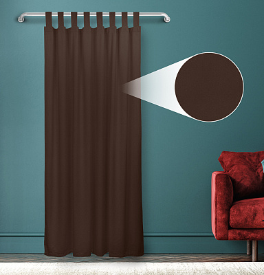 Штора Велюр матовый с креплением Петли с липучкой v31