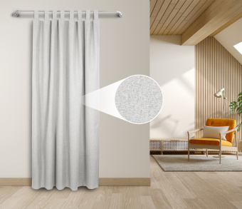 Штора Премиум Рогожка v01 с креплением Петли. Фото 1