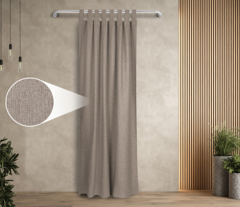Штора Димаут Рогожка с креплением Петли с липучкой v13. Фото 1