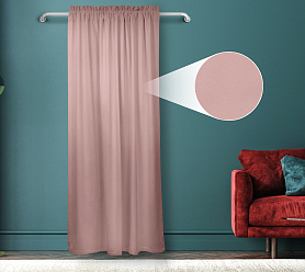 Штора Велюр матовый с креплением Кулиса с гребешком v24