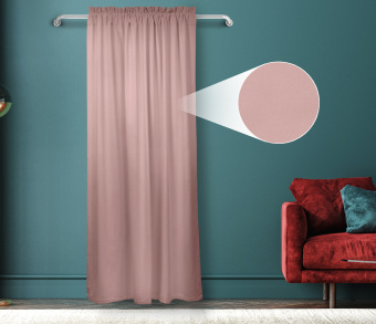 Штора Велюр матовый с креплением Кулиса с гребешком v24. Фото 1