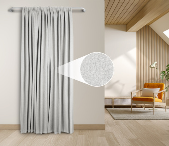 Штора Премиум Рогожка v01 с креплением Кулиса. Фото 1