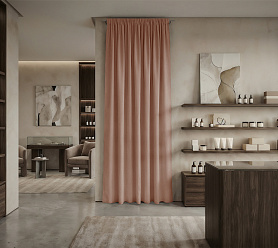 Штора Микровелюр v17 с креплением Шторная тесьма