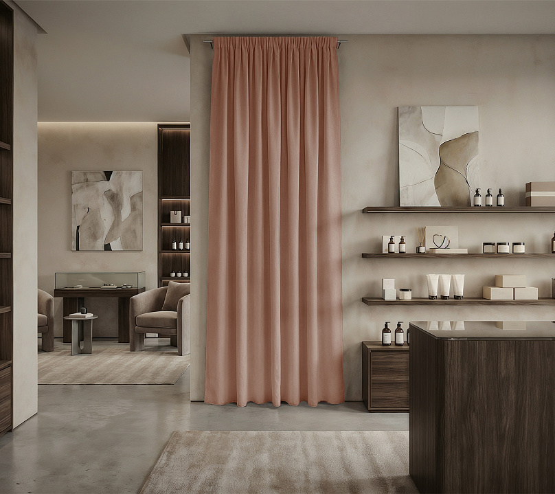 Штора Микровелюр v17 с креплением Шторная тесьма. Фото 1