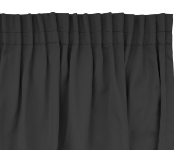Шторы Стандарт темно-серые на тесьме. Фото 4