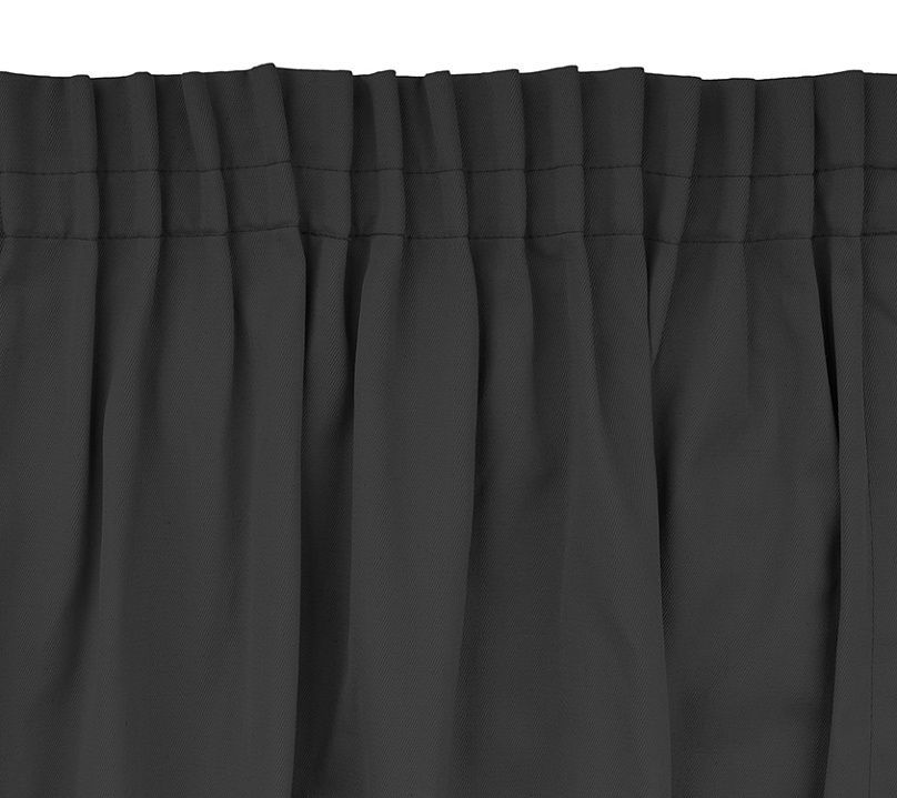 Шторы Стандарт темно-серые на тесьме. Фото 4