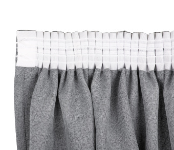 Штора Премиум Рогожка v02 с креплением Шторная тесьма. Фото 5