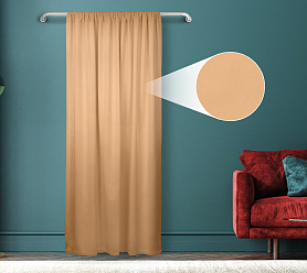 Штора Велюр матовый с креплением Кулиса v21