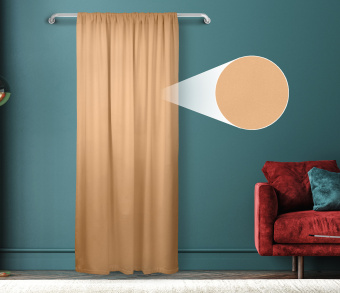 Штора Велюр матовый с креплением Кулиса v21. Фото 1