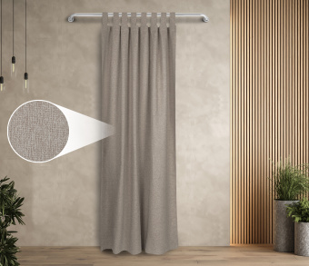 Штора Димаут Рогожка с креплением Петли с липучкой v09. Фото 1
