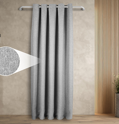 Штора Димаут Рогожка с креплением Люверсы v11 блэкаут